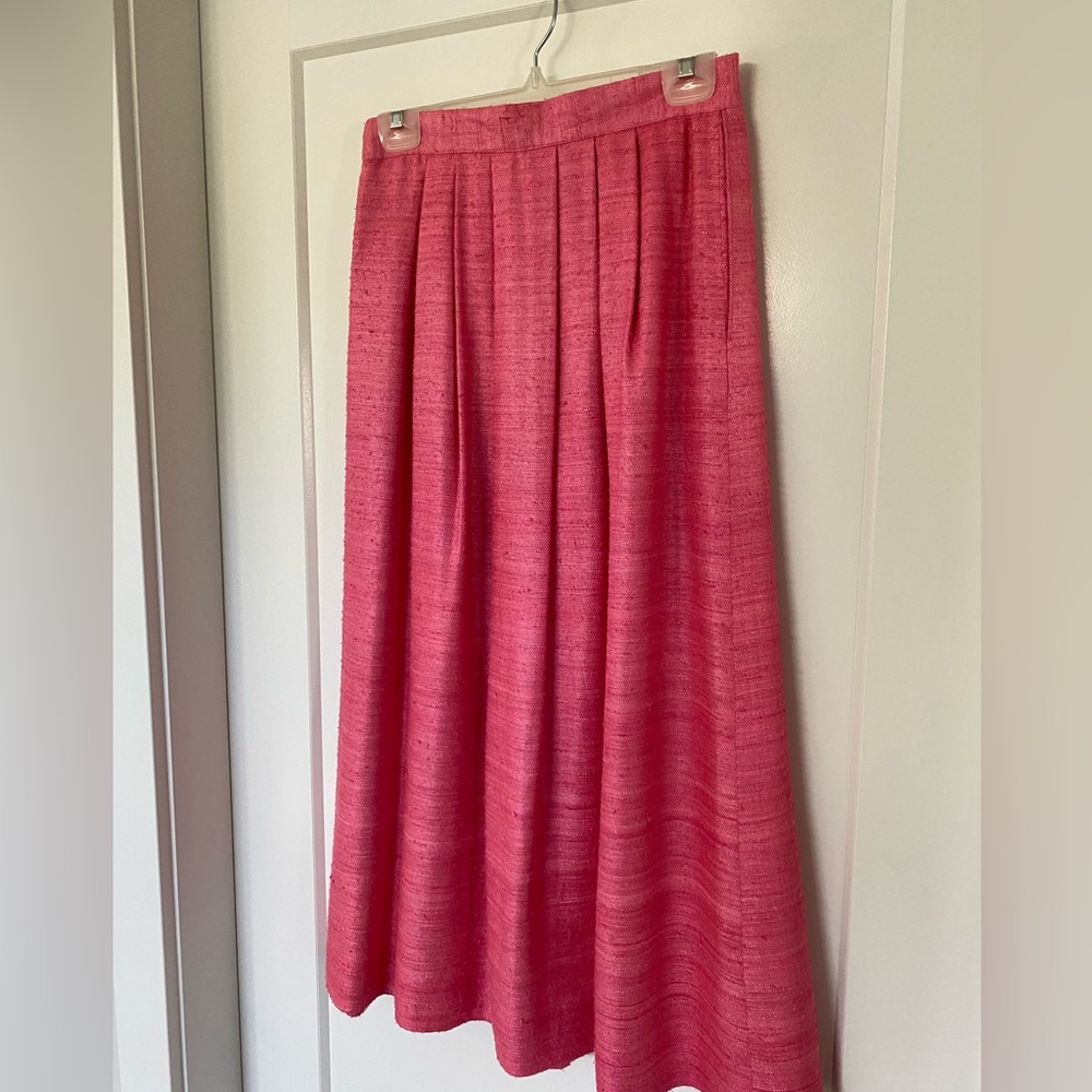 Vintage Jaxsport  Pink Silk Skirt
